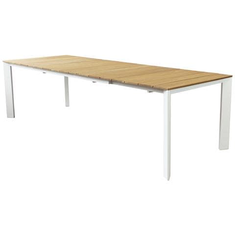 Copernico - Struttura In Alluminio Verniciato Bianco O Antracite, Piano In Teak - Foto 1