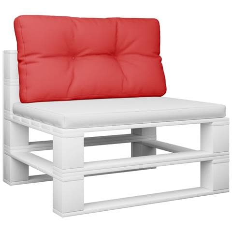 Cuscino Per Pallet Rosso 70x40x12 Cm In Tessuto - Foto 3