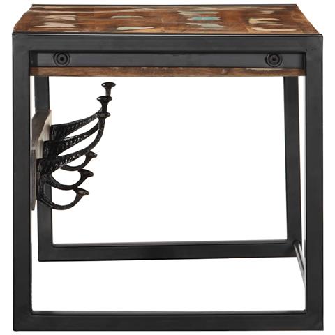 Appendiabiti Multicolore 80x35x35 Cm In Legno Massello Recupero - Foto 3