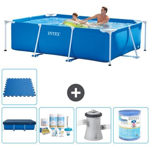 Piscina Fuori Terra - Rettangolo - 260x160x65 Cm - Blu - Include Accessori Coordinati A71 - Foto 1