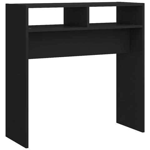 Lusso Casadino -  Tavolino Consolle Nero 78x30x80 Cm In Legno Multistrato - Foto 1