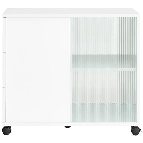 Sobuy Tavolino Con Ruote 75x35x61cm Fbt141-w - Foto 1