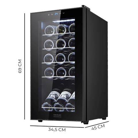 00120 cantina vino Cantinetta vino con compressore Libera installazione Nero 15 bottiglia /bottiglie - Foto 2