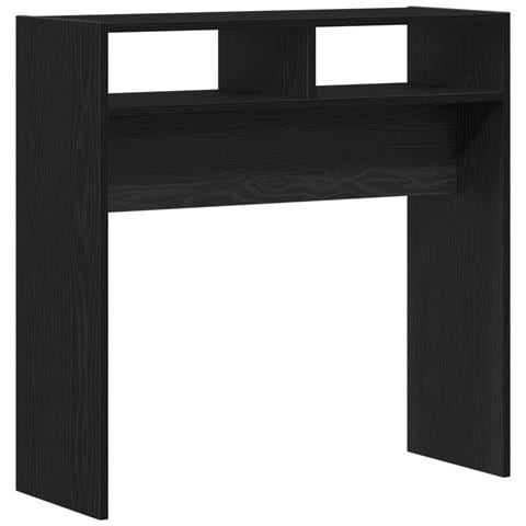 Tavolo Consolle in Rovere Nero - 78x30x80 cm - Fatto in Legno Ingegnerizzato - Foto 1