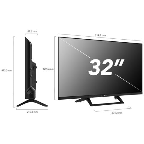 32HW01V1 TV 81,3 cm (32") HD Smart TV Wi-Fi Nero 180 cd /m² - Foto 7