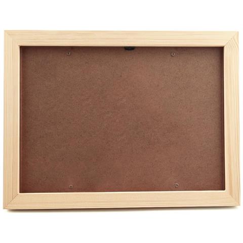 Cornice Portafoto A4 In Legno Di Pino Elegante E Resistente 32x22 Cm - Foto 2
