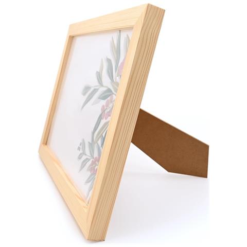 Cornice Portafoto A4 In Legno Di Pino Elegante E Resistente 32x22 Cm - Foto 5