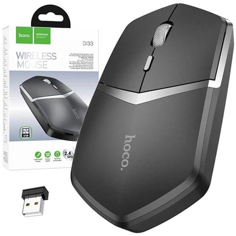 Hoco Di33 Mouse Wireless Ottico 24 Ghz 1600 Dpi Ufficio Nero - Foto 1