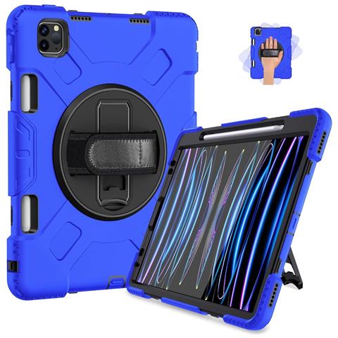 Custodia Per Ipad Pro 5/4/3 12.9"" Supporto E Alloggiamento Per Apple Pencil Blu - Foto 1