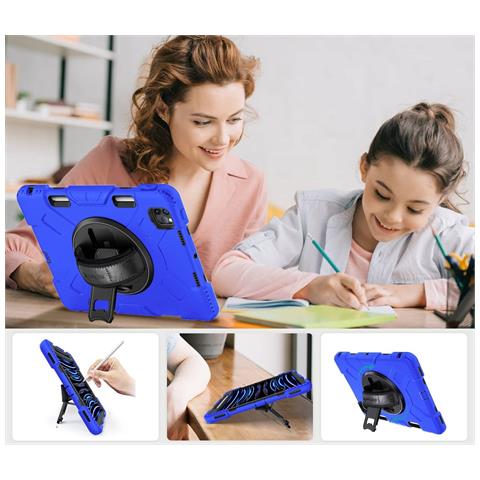 Custodia Per Ipad Pro 5/4/3 12.9"" Supporto E Alloggiamento Per Apple Pencil Blu - Foto 4