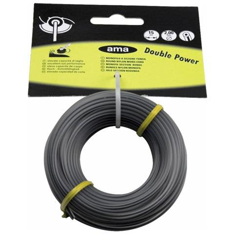 Filo Per Decespugliatore Double Power Da 15m Sezione Tonda Ø 2,4mm - Foto 1