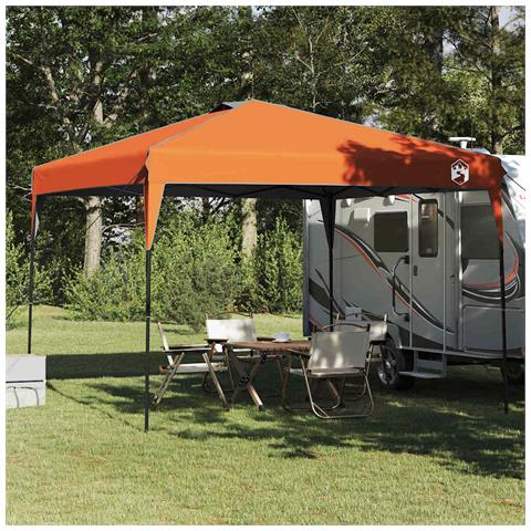 Tenda Aggiuntiva Pop-Up Arancione 300 x 300 cm Tessuto - Foto 2