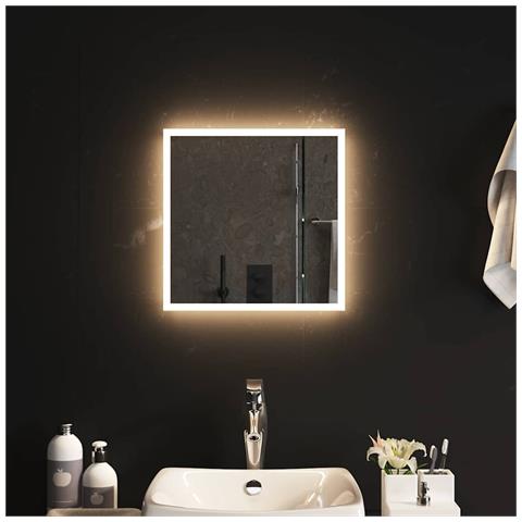 Specchio Da Bagno Con Luci Led 40x40 Cm - Foto 6