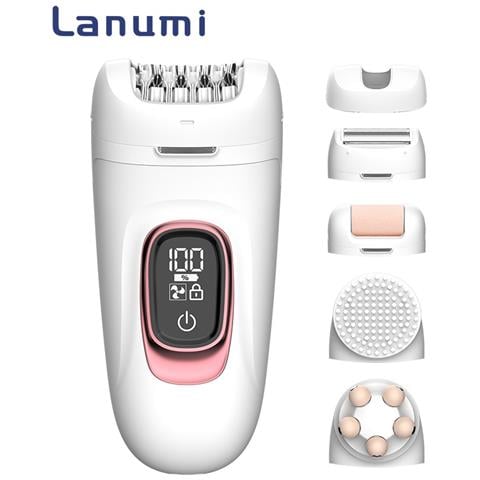 Set Depilatore Elettrico Multifunzione 5 In 1 Per Donna - Depilazione, Esfoliazione E Massaggio - Foto 2