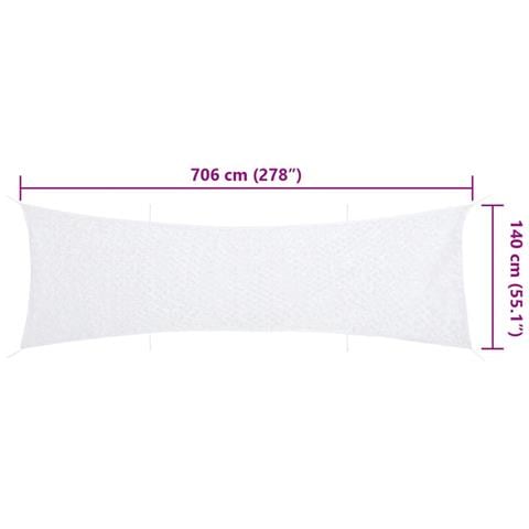 Rete Mimetica con Custodia di Conservazione 706x140 cm Bianca - Foto 7