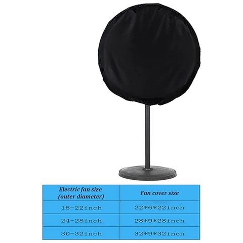 Copertura Antipolvere Nera 65cm Per Ventilatore A Colonna - Impermeabile E Antipolvere - Foto 2