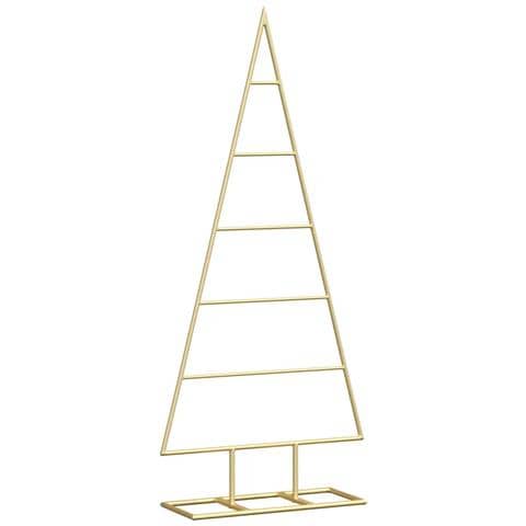 Albero di Natale in metallo con supporto Oro 90 cm - Foto 1