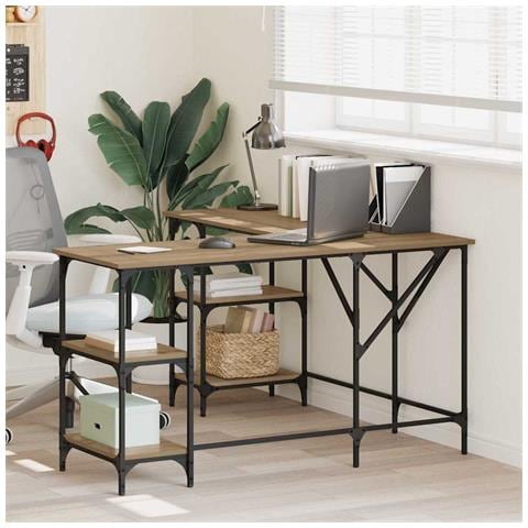 Scrivania Rovere artigianale 139 x 139 x 75 cm - Foto 2