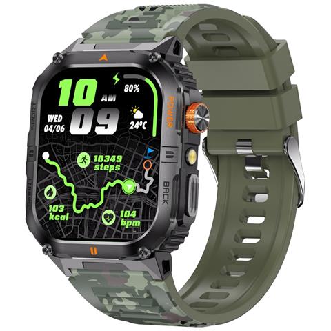 Smartwatch Multifunzione Con Monitoraggio Della Salute E Chiamate Bluetooth Green - Foto 1
