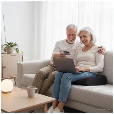 Cuscino per la seduta Nero 40 x 40 x 13 cm Schiuma PU - Foto 2