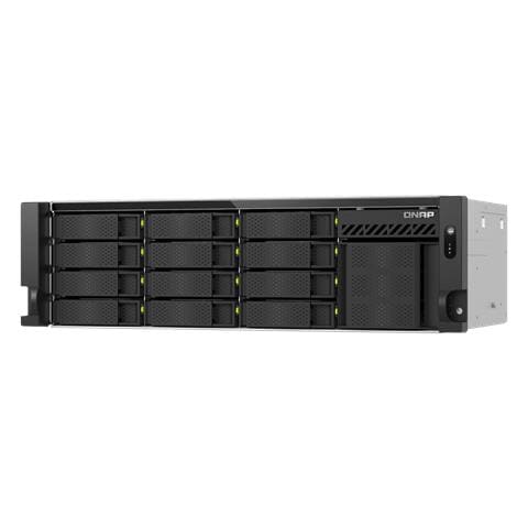 TS-H1655XEU-RP Server di archiviazione Armadio (3U) Intel Atom® C5125 8 GB DDR4 0 TB QuTS hero Nero, Grigio - Foto 1