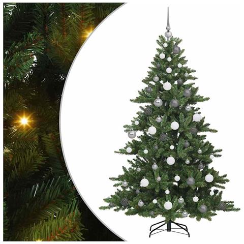 Albero di Natale Artificiale con Rami Pieghevoli Verde 180 cm - Foto 1