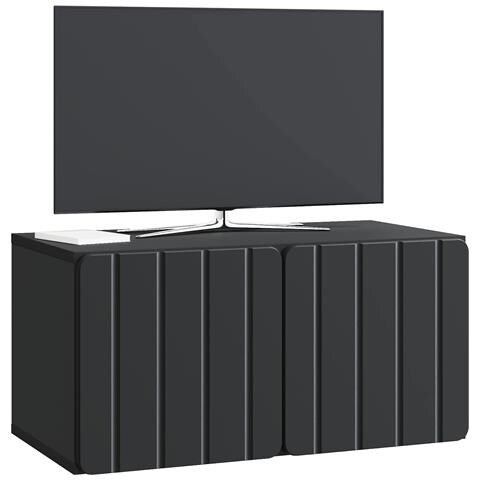 Mobile Porta TV da Muro Nero 59,5 x 31 x 30 cm - Foto 2