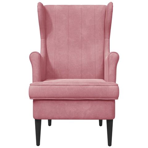 Poltrona Rosa Velluto - Foto 2