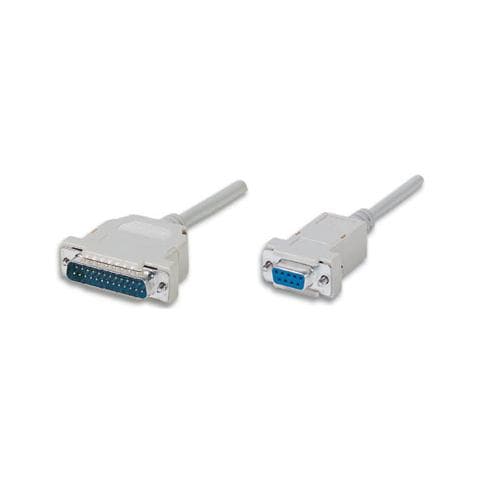 ICOC 034-NM - Cavo null modem 25 DB Maschio 9 DB Femmina 1,80 mt - Foto 1