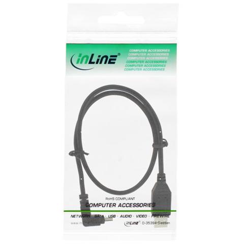 cavo mini usb 2.0 da type a maschio a type mini b maschio (5poli) , angolato a 90 gradi valto, nero, 0,5m - Foto 2