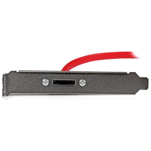 Adattatore su Staffa Da SATA a eSATA - Scheda interna Serial ATA ad eSATA ad 1 porta da 6 Gbps con cavo da 45 cm - Foto 2