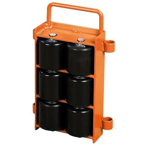 Pattini A Rulli Regolabili Modello VTR 12 - Portata 12 T - Kit 2 Pezzi - Foto 2