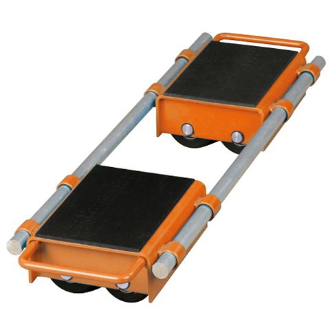 Pattini A Rulli Regolabili Modello VTR 12 - Portata 12 T - Kit 2 Pezzi - Foto 3