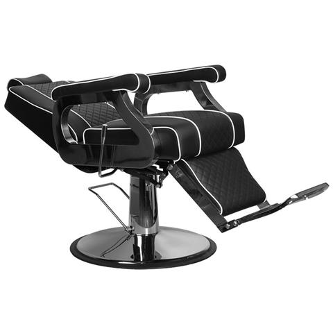 Gabbiano Poltrona Da Barbiere In Similpelle Nera Paulo - Foto 2