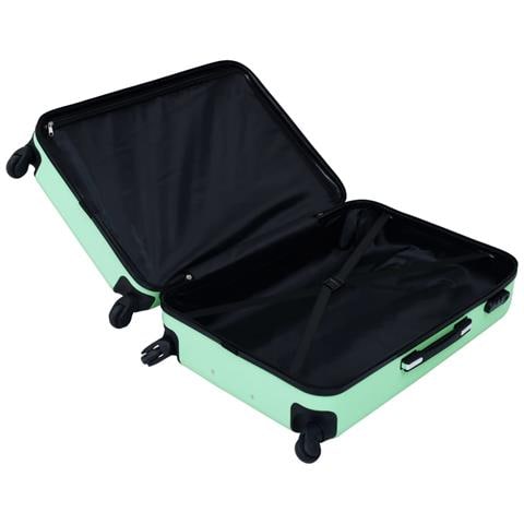 Set Valigie Trolley a Custodia Rigida 3 pz Menta in ABS - Foto 8