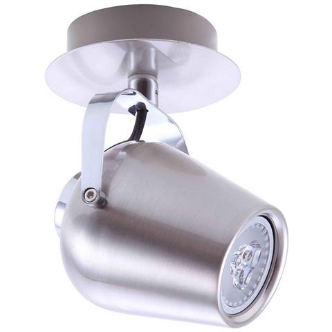 Faretti Moderni Nickel Satinato 1 Luce Led, Gu10 - Foto 1