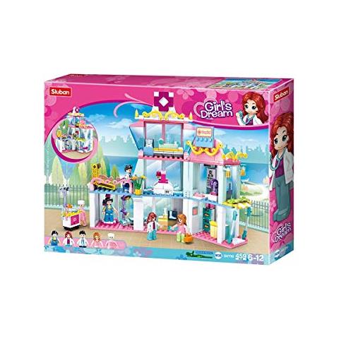 Klemmbausteine Morsettiera Sl95669, Ospedale (458 Pezzi) [ m38-b0799] , Set Da Gioco, Mattoncini A Morsetto, City, Con Personaggio Da Gioco, Sogno Femminile, Multicolore - Foto 2