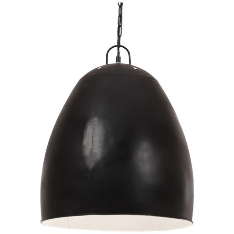 Lampada A Sospensione Industriale 25 W Nero Spento Rotonda 42cm - Foto 1