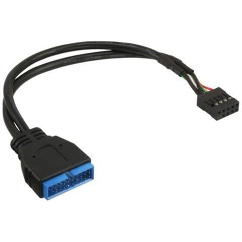 USB 2.0 / USB 3.0, 0.3 m USB 2.0 USB 3.0 Nero cavo di interfaccia e adattatore - Foto 1