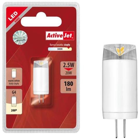 Lampadina LED Rullo 2.5W / 20W Attacco G4 - Foto 1
