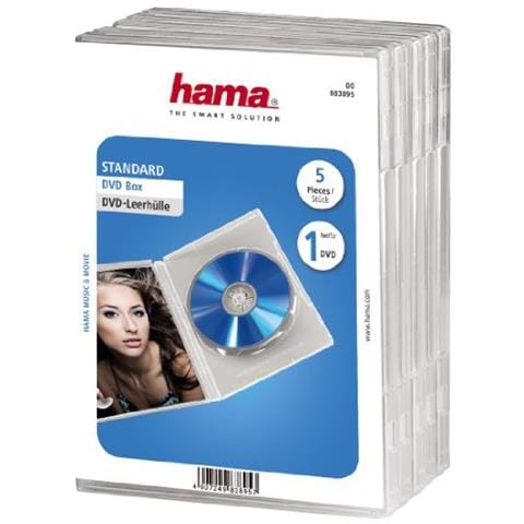 DVD-Leerhülle 5, Transparent 1dischi Trasparente - Foto 1