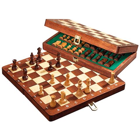 Set Di Scacchi Da Viaggio Deluxe Magnetico 26,5x13,5 - Foto 1