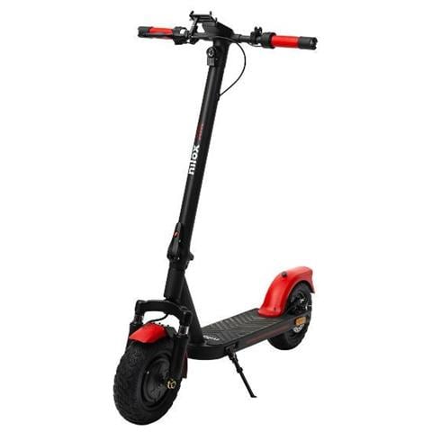 Monopattino Elettrico e-Scooter Ant con Autonomia fino a 30 km Display LCD Doppi Freni a Disco Velocità Max 25 Km /h Frecce Direzione Integrate nelle Manopole Colore Rosso / Nero - Foto 1