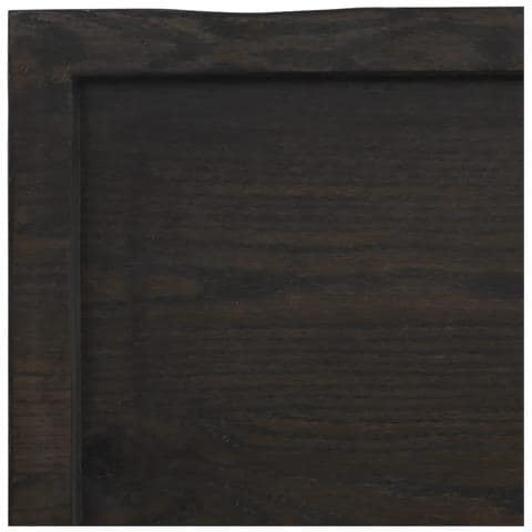 Piano Bagno Marrone Scuro 60x50x (2-4) cm Legno Massello Trattato - Foto 9