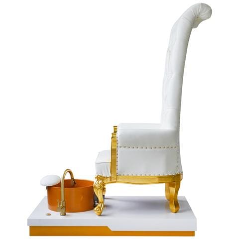 Sedia Cosmetica Classico Con Massaggio Per Pedicure Piedi Per Salone Spa Bianco - Foto 6