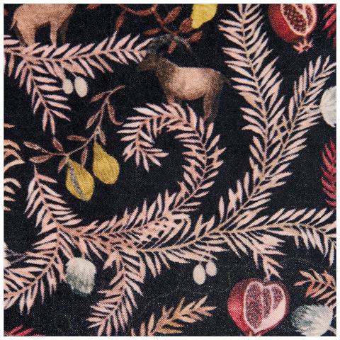 Set Di 2 Cuscini Ricinus Velluto 45 X 45 Cm Nero Trama Orientale - Foto 2