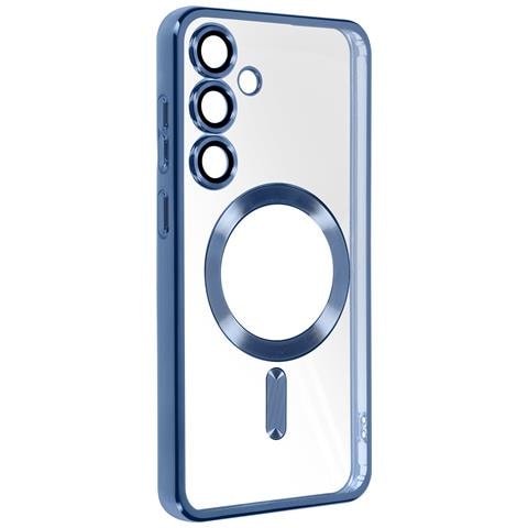 Cover Magsafe Per Samsung S24 Plus In Silicone Bordo Cromato - Foto 2