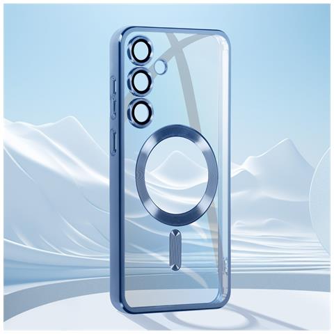 Cover Magsafe Per Samsung S24 Plus In Silicone Bordo Cromato - Foto 5