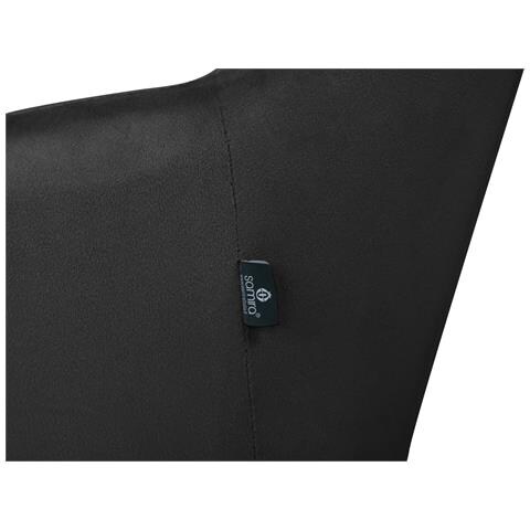 Poltrona Ufficio Regolabile In Altezza In Velluto Nero, Poltrona Girevole Mod. Louise - Foto 2