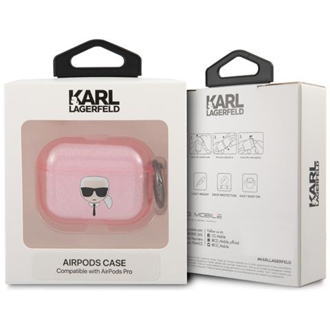 Cover Per Airpods Pro Glitter Chic In Tpu Alta Qualità, Rosa - Foto 3